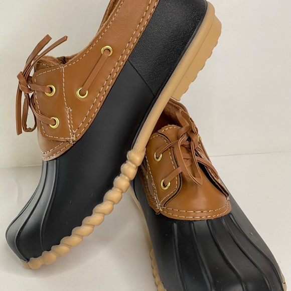 Outwoods Autumn 81439-155 Womens Brown Blue Duck Rain Camping Boots Shoes Sz. 6 - Picture 7 of 11